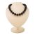 Fabulous Black Amber Beaded Necklace The Cuba, Length: 53, image 