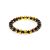 Faceted Green Amber Beaded Bracelet, Length: 17, image 