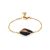 Chic Gilded Silver Amber Chain Bracelet, Length: 15, image 