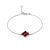 Chic Cross Motif Silver Amber Chain Bracelet The Supreme, Length: 17, image 