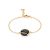 Fashionable Gilded Silver Amber Chain Bracelet The Monaco, Length: 16, image 