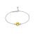 Refined Silver Amber Chain Bracelet, Length: 16, image 