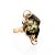 One Size Amber Ring In Gold The Rialto, Ring Size: Adjustable, image 