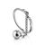 Silver Dangle Charm Ring The ICONIC, Ring Size: Adjustable, image 