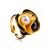 Bold Gold-Plated Ring With Cultured Pearl The Turandot, Ring Size: Adjustable, image 
