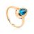 Elegant Gold Swiss Topaz Ring, Ring Size: 7 / 17.5, image 