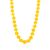 Fashionable Honey Amber Beaded Necklace, Length: 48, image 
