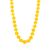 Fashionable Honey Amber Beaded Necklace, Length: 48, image 