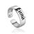 Adjustable Silver Ring "Shine", Ring Size: 7 / 17.5, image 