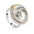 Feather Motif Silver Topaz Ring, Ring Size: 8 / 18, image 
