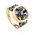 Gorgeous Gold Crystal Ring, Ring Size: 8 / 18, image 