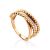Timeless Design Gold Crystal Ring, Ring Size: 6.5 / 17, image 