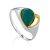 Chic Silver Amazonite Ring, Ring Size: 8.5 / 18.5, image 