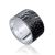 Scale Motif Silver Band Ring, Ring Size: 5.5 / 16, image 