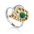 Heart Motif Silver Amazonite Set, Ring Size: 8.5 / 18.5, image 
