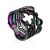 Luminous Blackened Silver Stackable Ring With Garnet  And EnamelThe Gothic, Ring Size: 7 / 17.5, image 