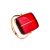 Stunning Gold Amber Ring The Sangria, Ring Size: 5.5 / 16, image 