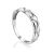 Classy Silver Crystal Ring, Ring Size: 6 / 16.5, image 