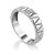 Minimalist Design Silver Ring, Ring Size: 8 / 18, image 