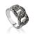 Refined Openwork Silver Marcasite Ring The Lace Collection, Ring Size: 6 / 16.5, image 