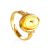 Amber Ring With Insect Inclusions The Clio, Ring Size: Adjustable, image 