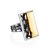 Geometric Silver Cocktail Ring With Cloudy Amber The Lava, Ring Size: Adjustable, image 