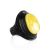 Bold Leather Amber Adjustable Ring The Nefertiti, Ring Size: Adjustable, image 