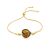 Leaf Motif Gilded Silver Amber Slider Bracelet, Length: 21, image 