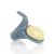 Fashionable Twisted Design Leather Ring With Amber, Ring Size: Adjustable, image 