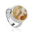 Fabulous Natural Amber Adjustable Ring The Palazzo, Ring Size: Adjustable, image 
