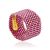 Cute Pink Colored Beaded Ring The Link, Ring Size: 9 / 19, image 
