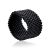 Matte Dark Grey Beaded Ring The Link, Ring Size: 7 / 17.5, image 