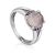 Ultra Feminine Pink Quartz Ring, Ring Size: 8.5 / 18.5, image 