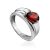 Lustrous Pear Cut Garnet Ring, Ring Size: 7 / 17.5, image 