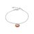 Chain Bracelet With Luminous Amber Charm, Length: 17, image 