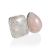 Ultra Chic Adjustable Ring With Pink Quartz And Natrolite The Bella Terra, Ring Size: Adjustable, image 