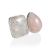 Ultra Chic Adjustable Ring With Pink Quartz And Natrolite The Bella Terra, Ring Size: Adjustable, image 