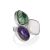 Bold Mix Stone Designer Ring The Bella Terra, Ring Size: Adjustable, image 