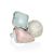 Charming Cluster Design Ring With Chalcedony, Natrolite And Pink Quartz The Bella Terra, Ring Size: Adjustable, image 