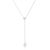 Ultra Feminine Y-Necklace With Quartz Pendant, Length: 45, image 