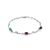 Link Bracelet With Sapphire, Emerald And Ruby, Length: 18, image 