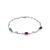 Link Bracelet With Sapphire, Emerald And Ruby, Length: 18, image 