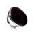 Cocktail Amber Ring In Sterling Silver The Monaco, Ring Size: 6.5 / 17, image 