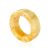Engraved Amber Band Ring The Magma, Ring Size: 5 / 15.5, image 