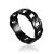 Blackened Chain Motif Ring The ICONIC black edition, Ring Size: 6 / 16.5, image 