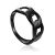 Bold Chain Motif Blackened Ring The ICONIC black edition, Ring Size: 8.5 / 18.5, image 