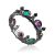 Crown Motif Enamel Ring The Gothic, Ring Size: 7 / 17.5, image 