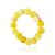Cute Honey Colored Amber Ring With Gilded Heart The Palazzo, Ring Size: Adjustable, image 