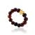 Amber Beaded Ring With Gilded Heart The Palazzo, Ring Size: Adjustable, image 
