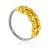Bold Bicolor Beaded Ring The Sparkling, Ring Size: 8 / 18, image 